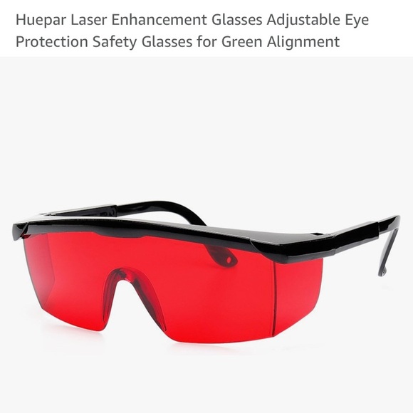 Huepar Laser Enhancement Glasses Adjustable Eye Protection Safety Glasses - Picture 1 of 7